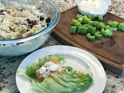 Chicken Salad & Buffalo Chicken Wraps