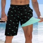 XiaoMoSha Mens Swim Trunks with Shorts