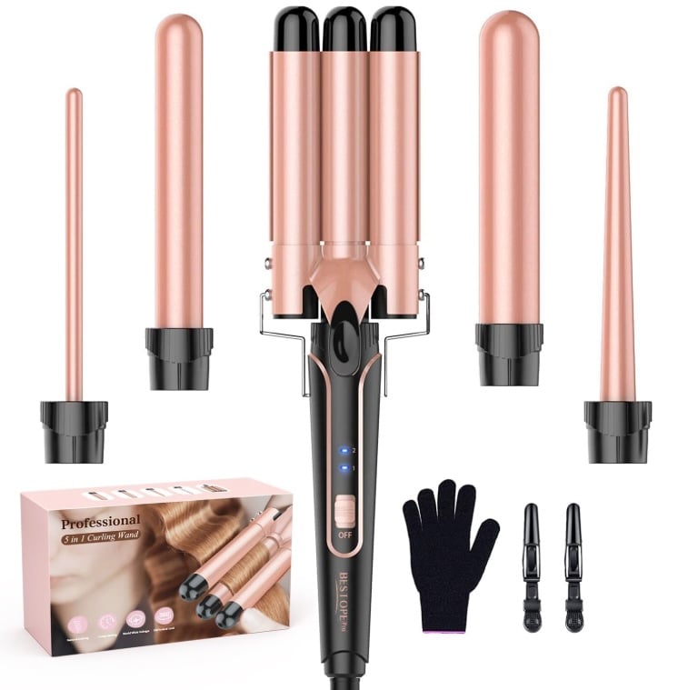 BESTOPE PRO 5 in 1 Curling Wand Set