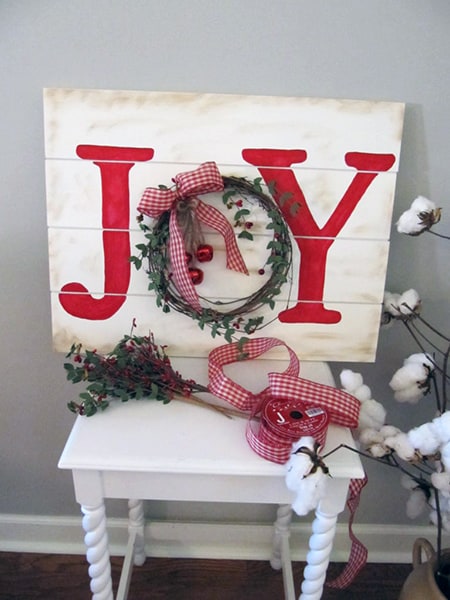 Finished Farmhouse Christmas Sign