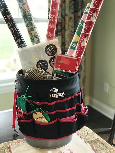 DIY Teacher Christmas Gift and Video Tutorial! Struggling to find inexpensive but still valuable gifts for everyone on your list? Watch how I made these blanket scarves look adorable!