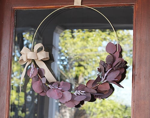 DIY HOOP WREATH