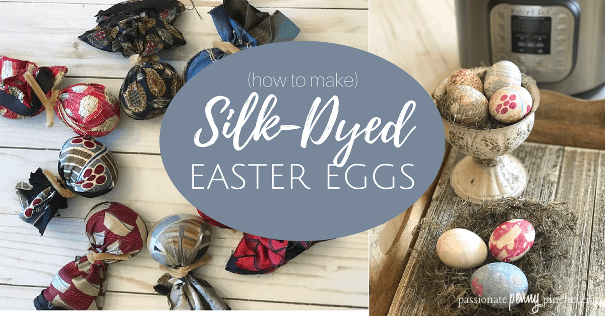 Dying Eggs with Silk Ties 