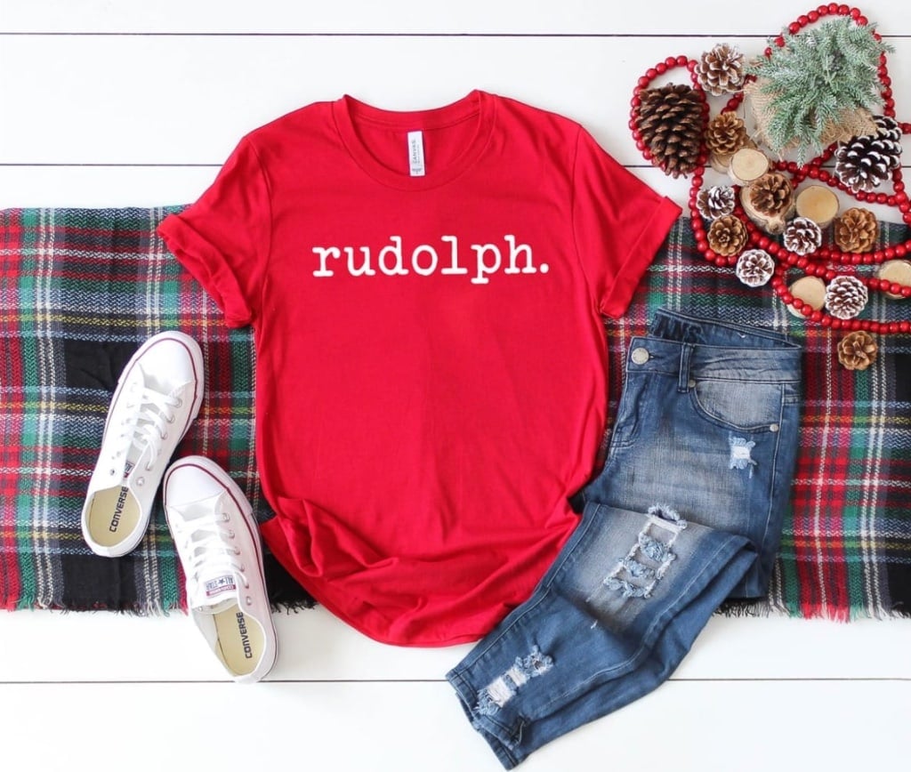 typewriter tee for Christmas