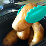 Crock pot Baked Potatoes with no foil needed