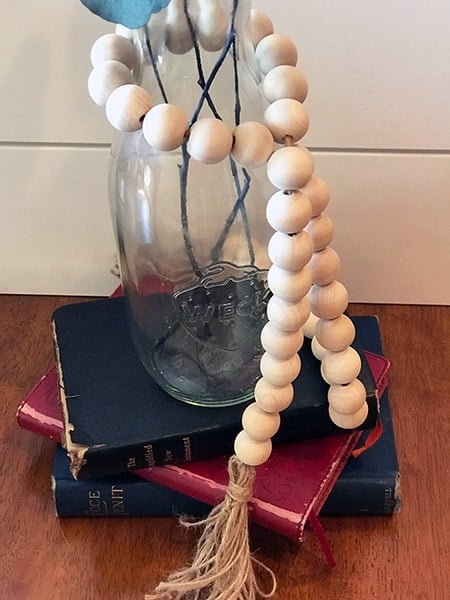 DIY Wood Bead Garland