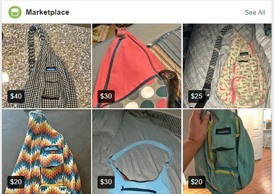 Kavu Bags on Facebook Marketplace
