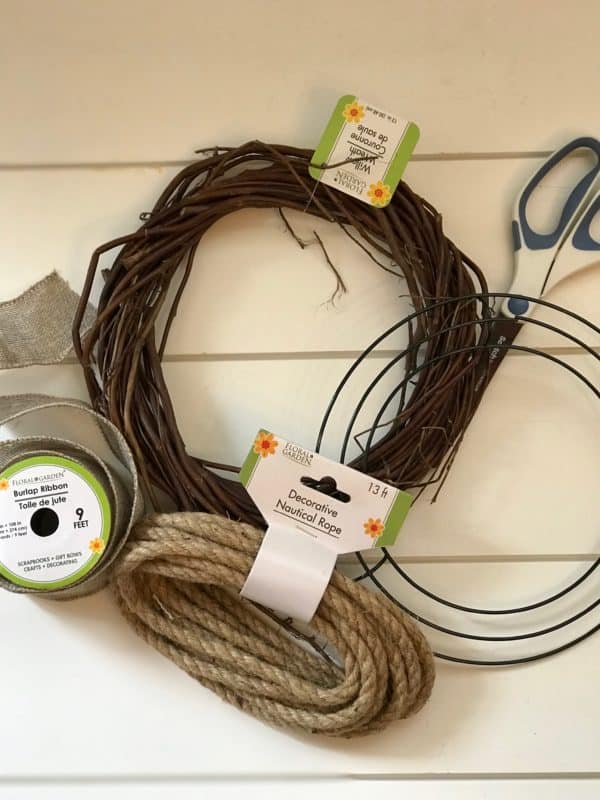 Dollar Tree DIY Rope Wreath