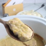 Ranch Pork Chops on Wooden Spoon