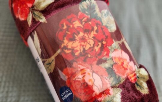kohls fall floral throw