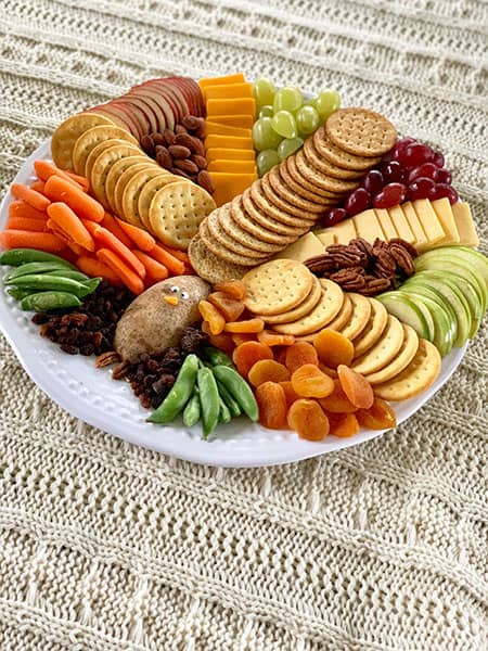 Finished Turkey Shaped Appetizer