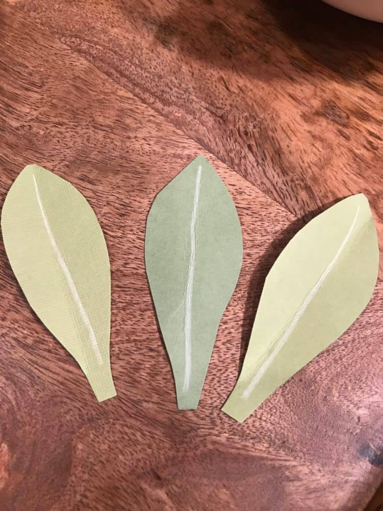 making paper leaves