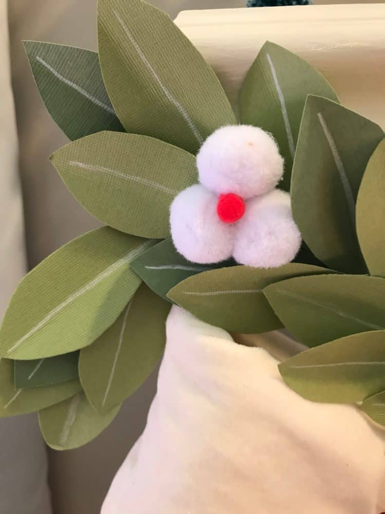 berries on paper garland 