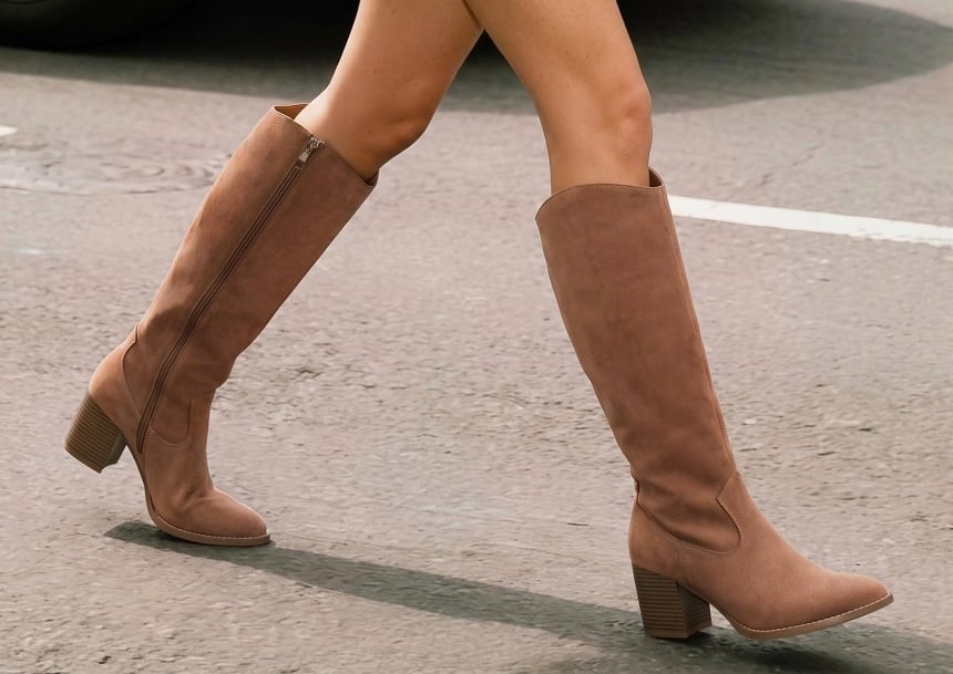 MeiLuSi Women's Knee High Suede Boots MeiLuSi Women's Knee High Suede Boots