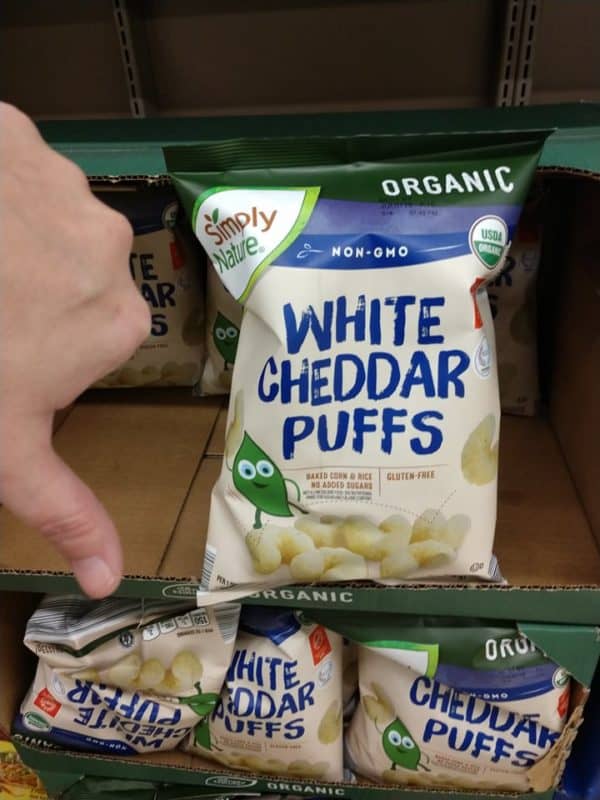 white cheddar puffs