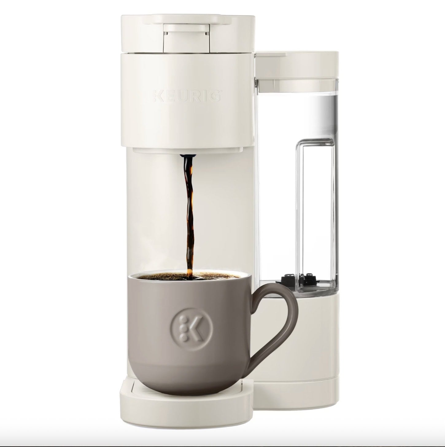 Keurig K Express Essentials Warm Stone Single Serve K Cup Pod Coffee Maker
