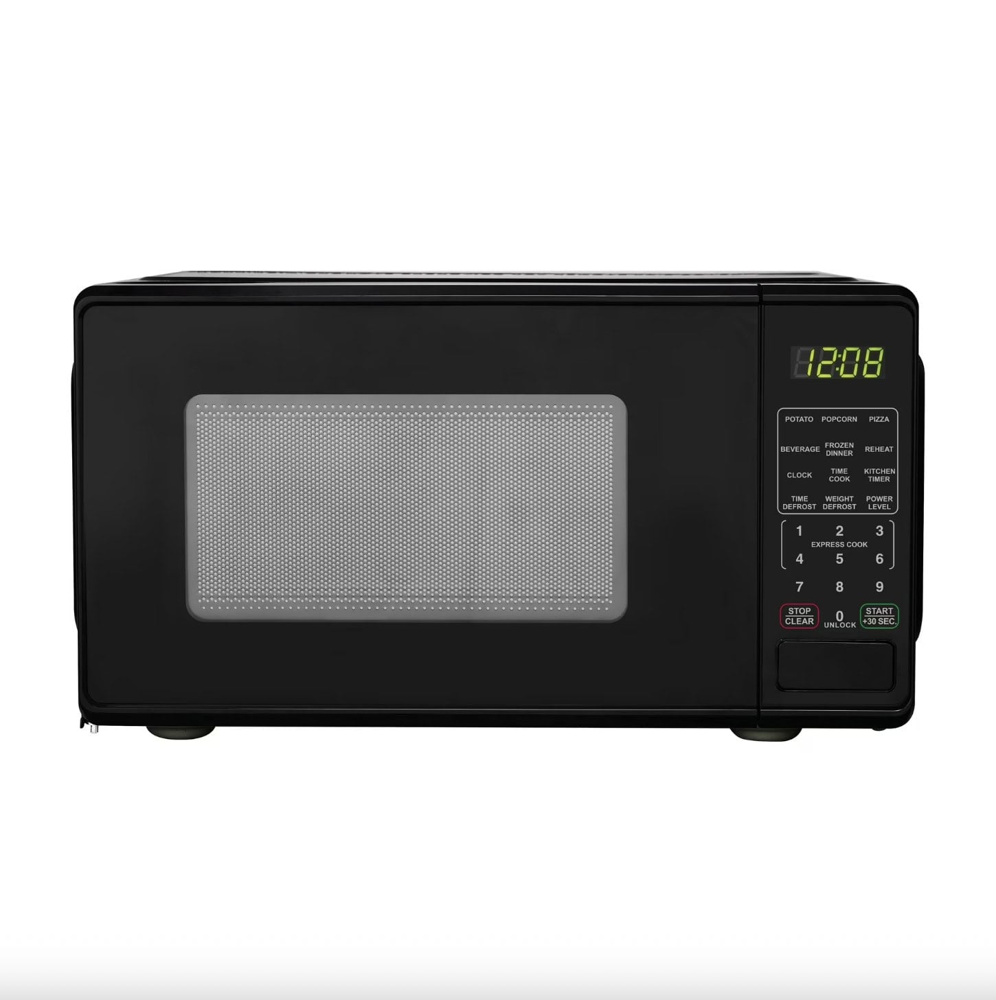 Mainstays 0.7 Cu ft Countertop Microwave Oven, 700 Watts, Black, New