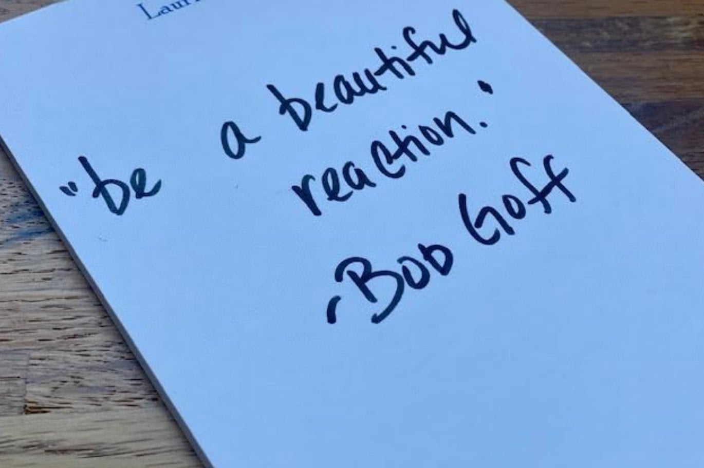 Be A Beautiful Reaction