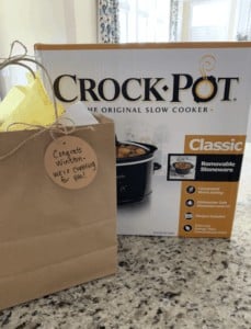 Crockpot and Recipes for Graduation Gift