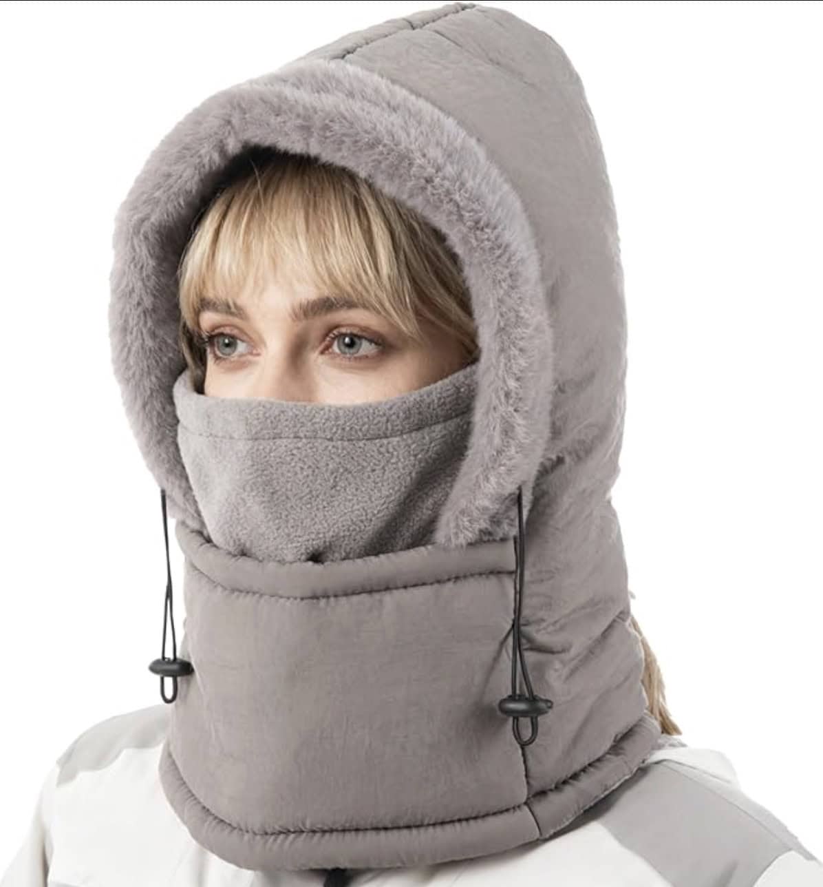 hooded face ski mask