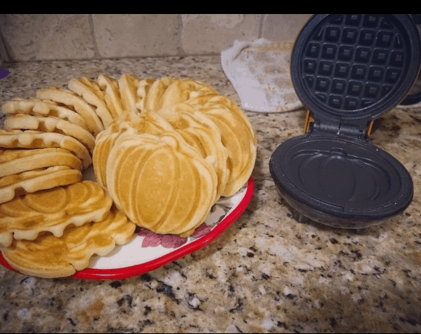 Pumpkin Pancakes with mini pancake maker