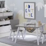 toddler playset 4 piece gray white