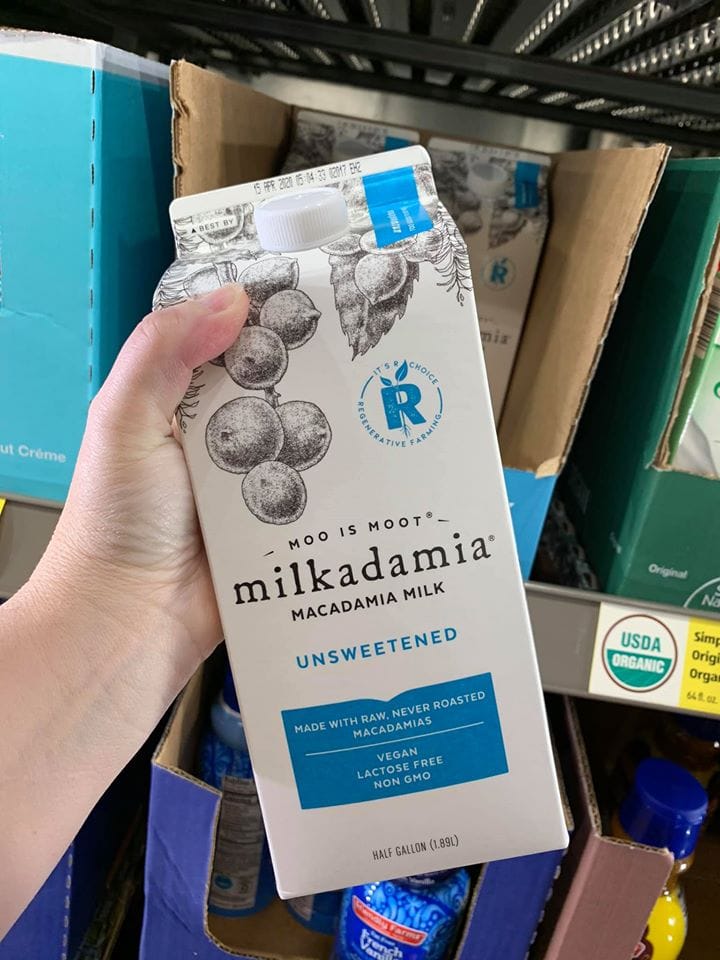 macadamia milk at aldi 