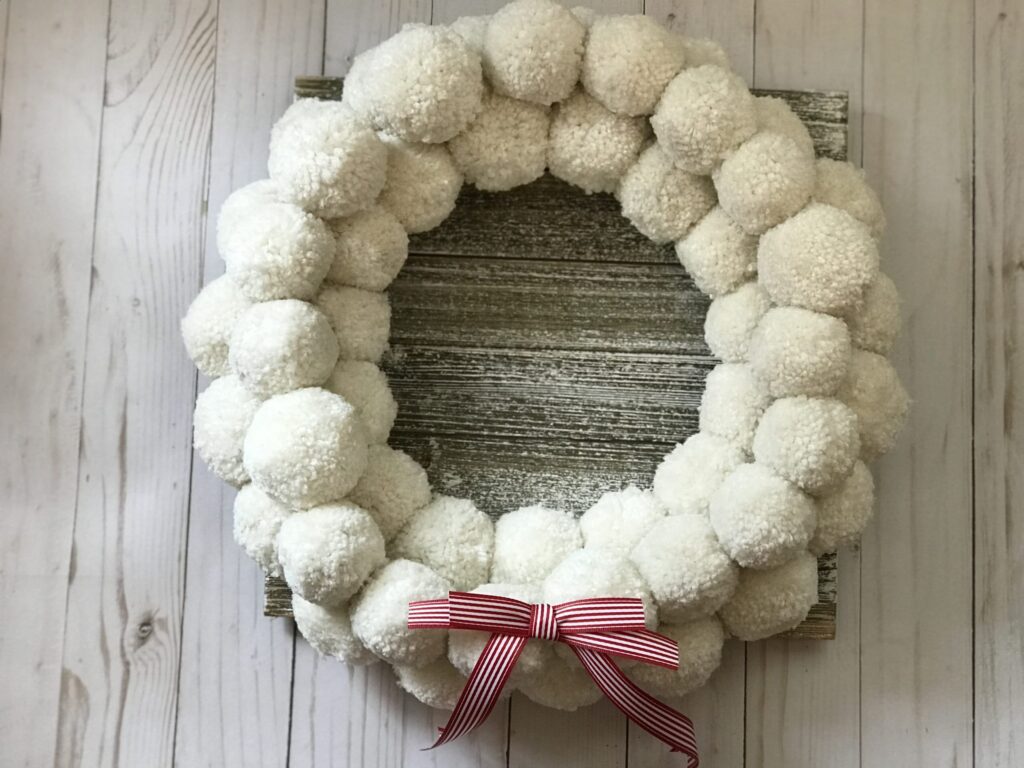 pom pom wreath