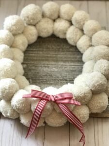 Anthropologie Pom Pom Wreath Knockoff