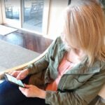 woman on phone