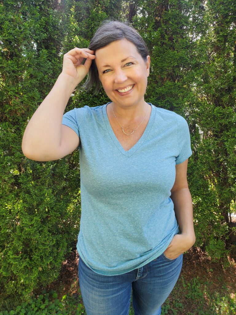 soft marbled tee