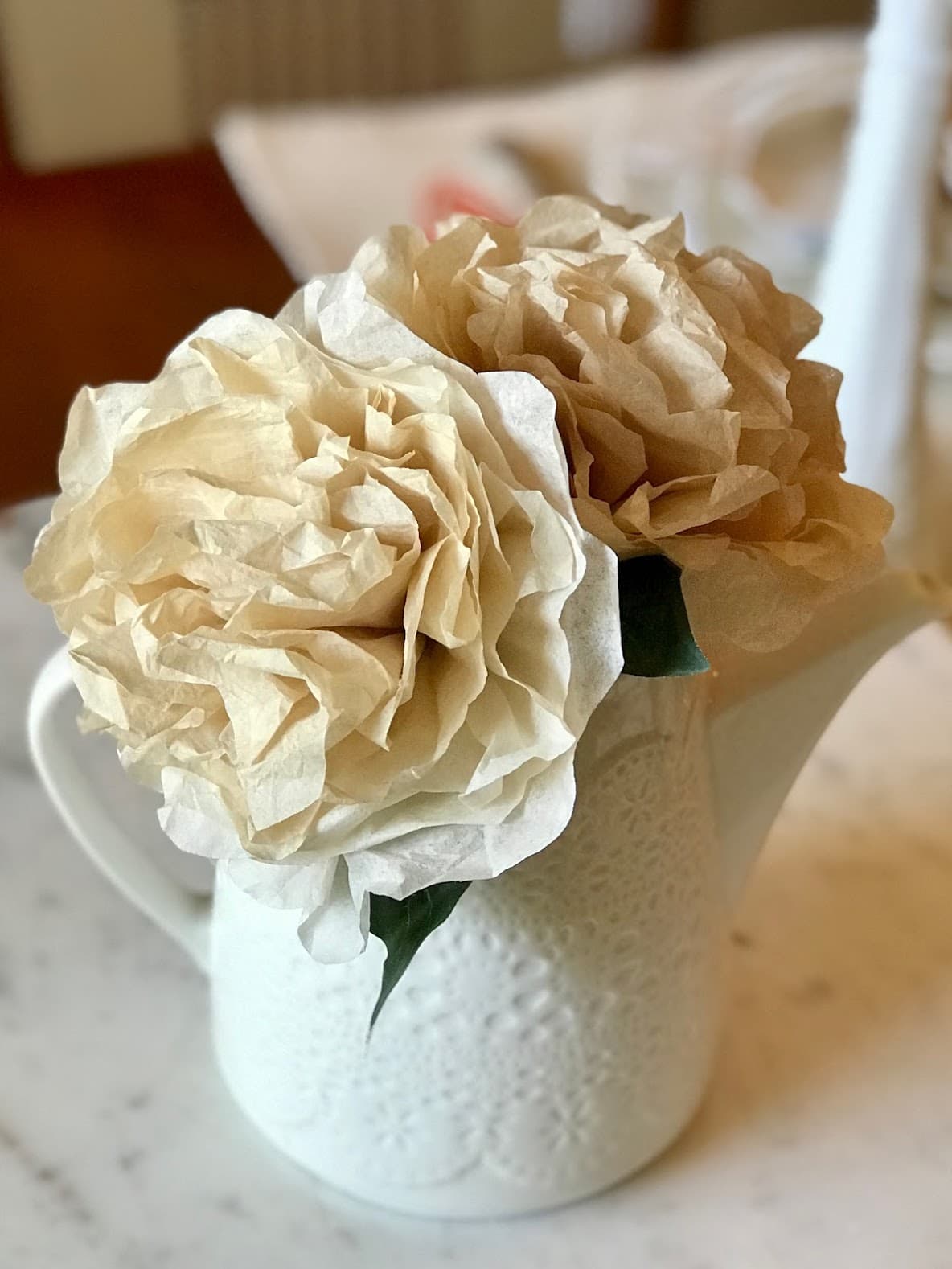 DIY Paper Flowers in Vase 