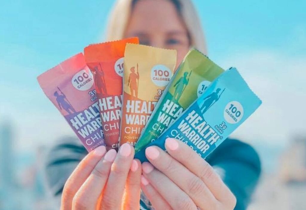 health warrior chia bar rainbow