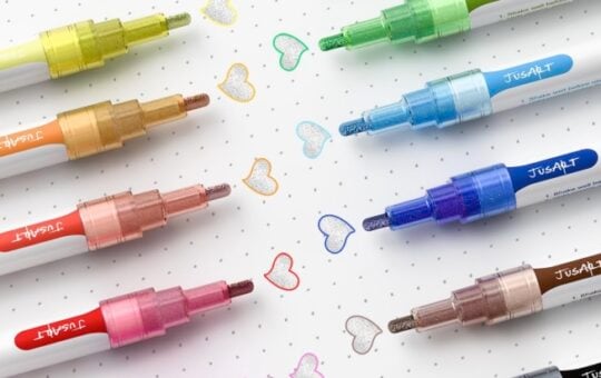 JusArt Double Line Outline Markers