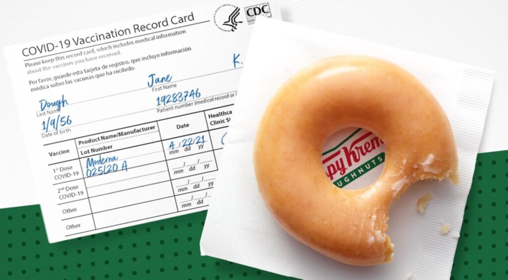 Krispy Kreme Free Doughnut