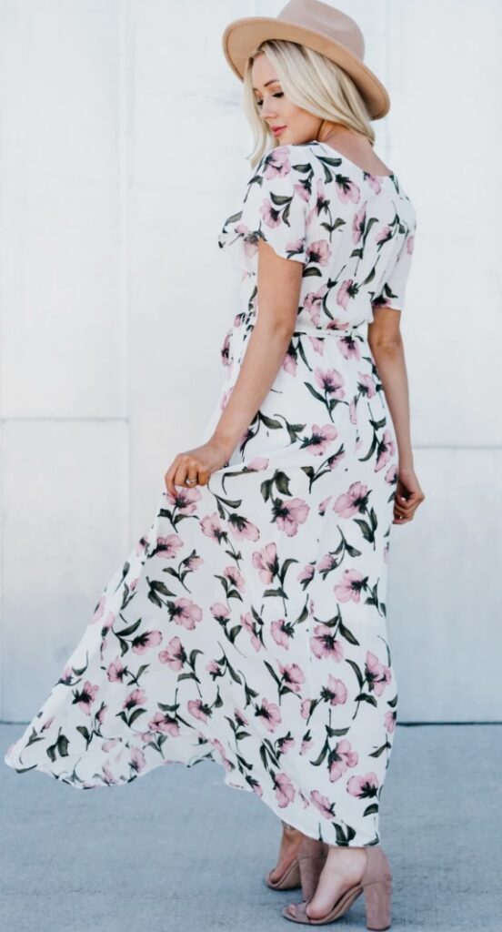 back of maxi dress