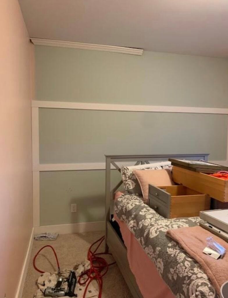 framing board and batten wall trim