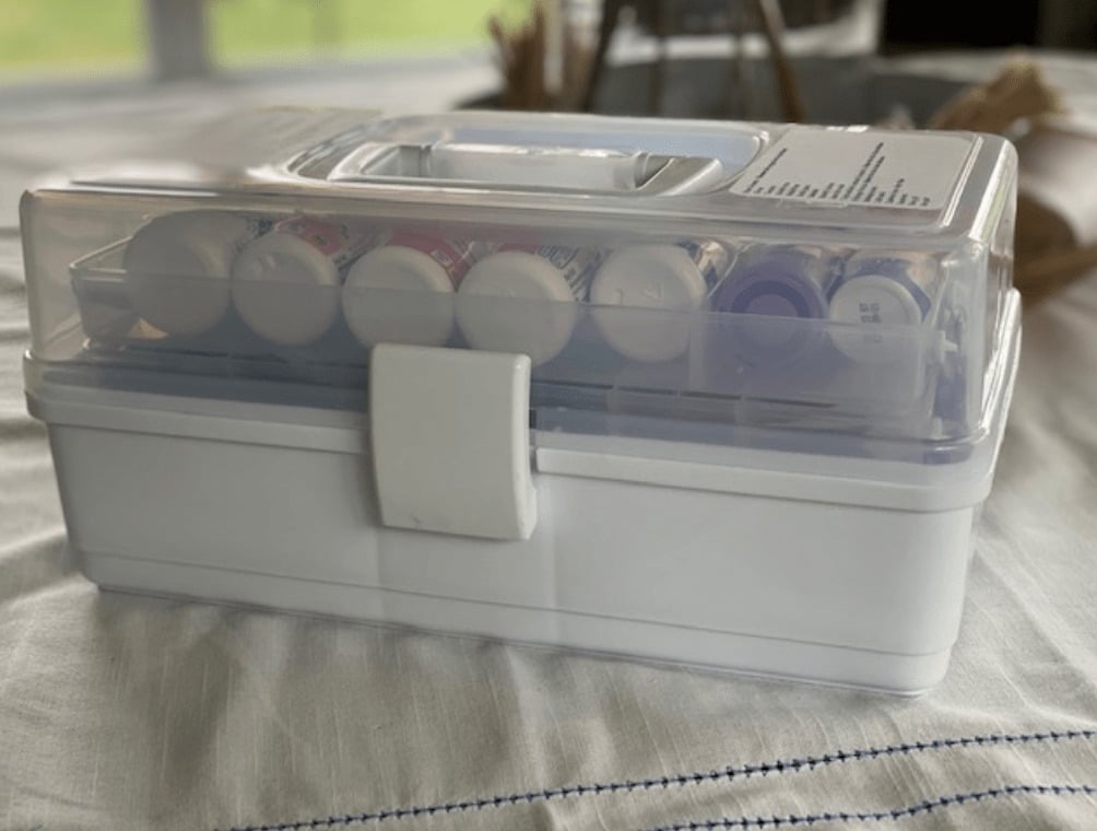 Using a tackle box for first aid kit 