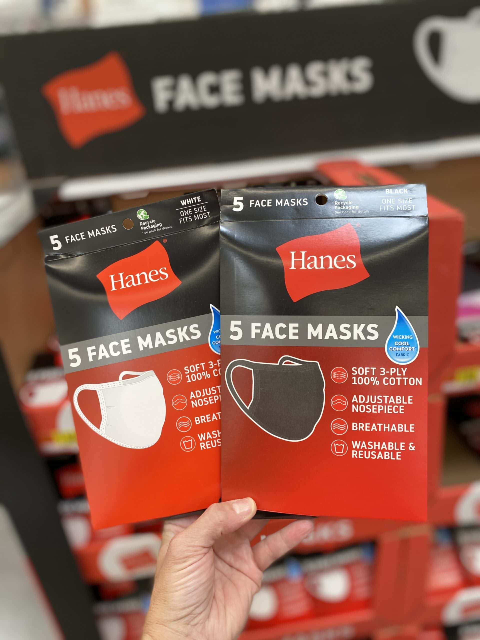 Hanes face masks