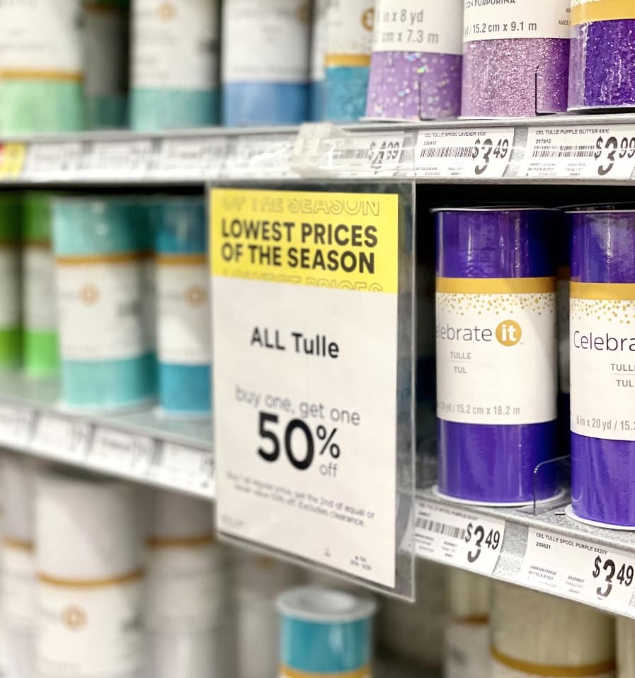 tulle on sale