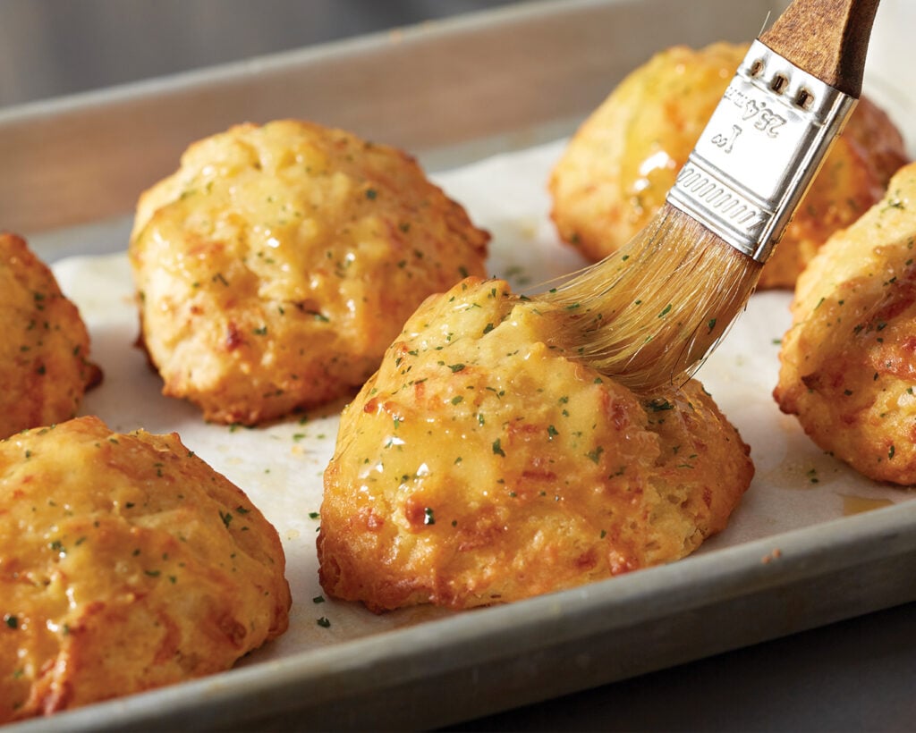 buttered biscuits