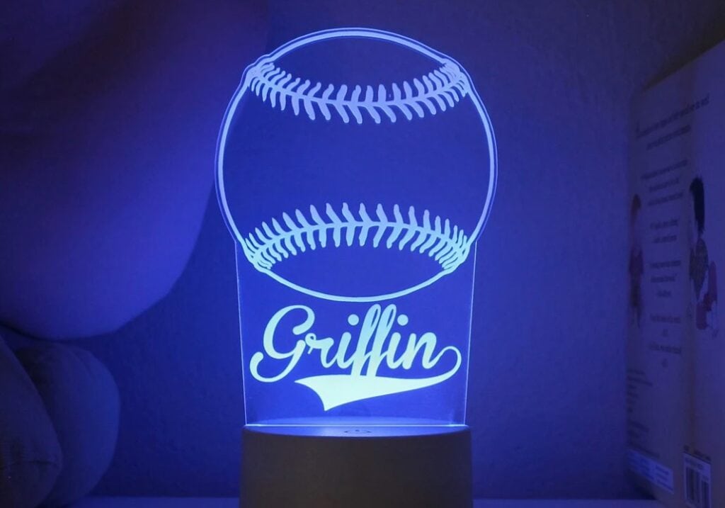 Baseball Night Light