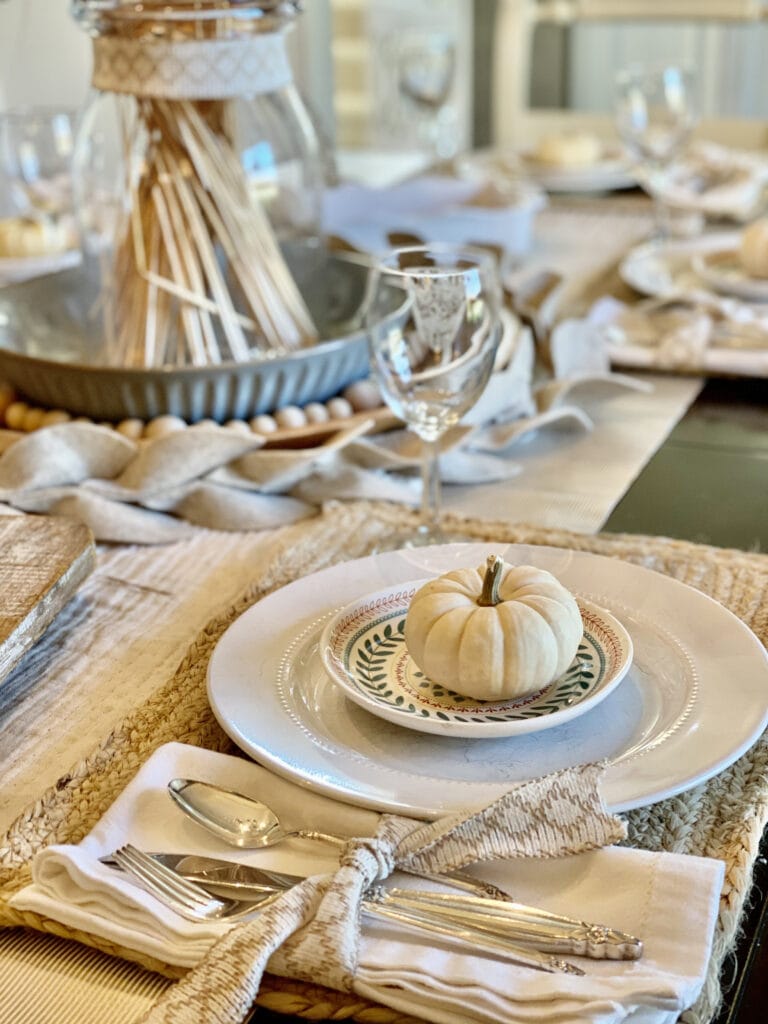 Fall decor using produce 