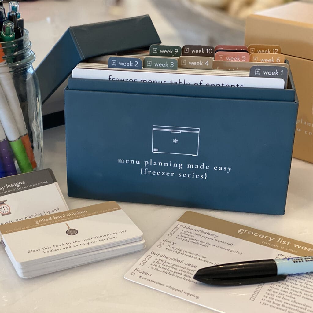 Freezer Meal Recipe Box 
