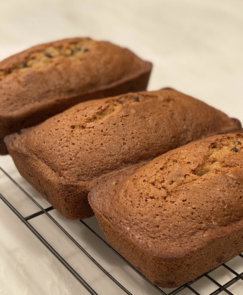 Pumpkin bread loaves 