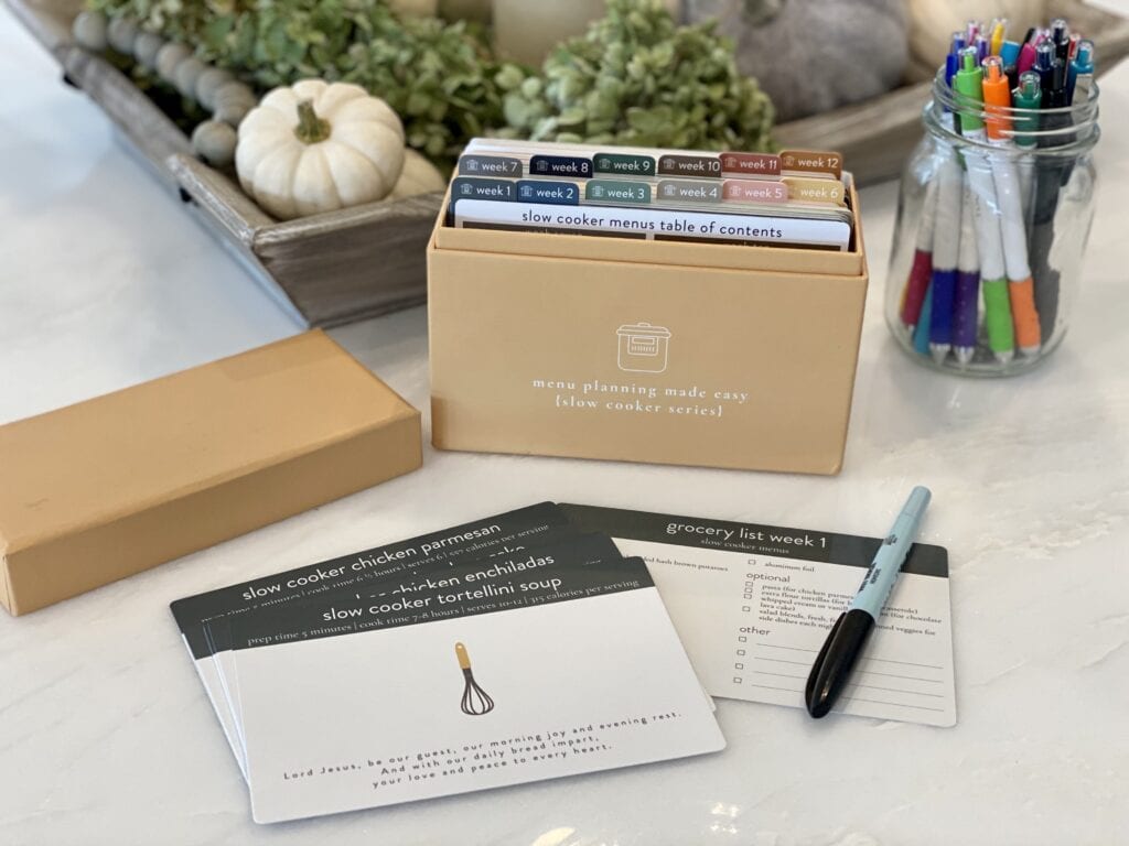 Slow Cooker Menu Plan Set 