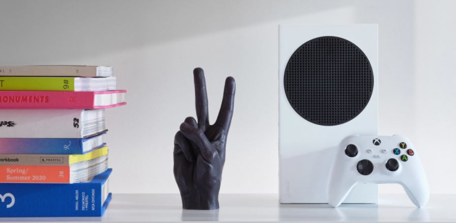 xbox series x on shelf