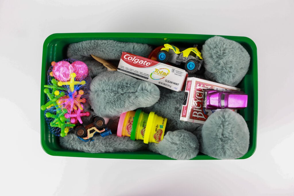 Packed Christmas Shoebox for Kids with Toys 