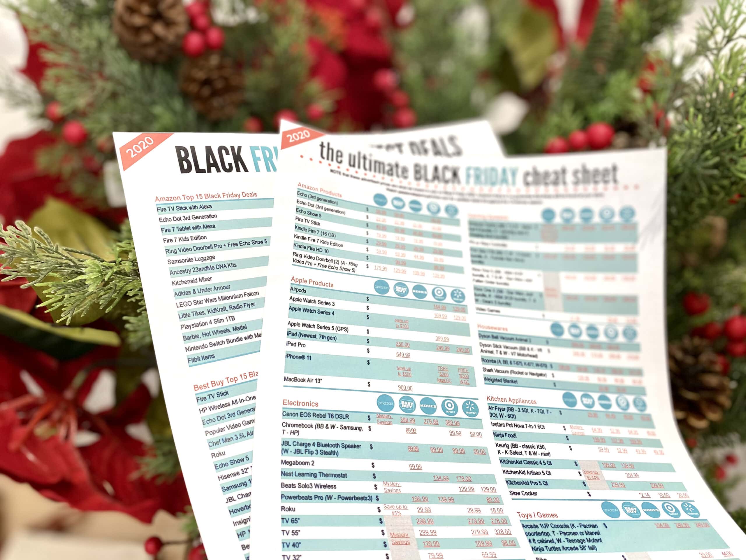 black friay cheat sheet