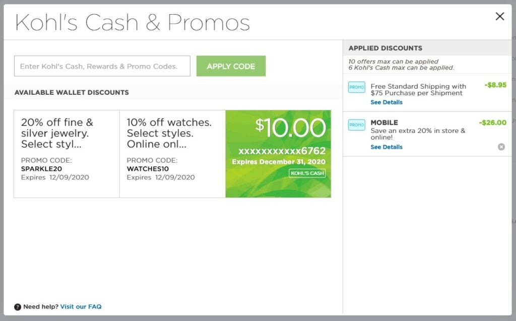 How Does Kohl's Cash Work on Online Orders